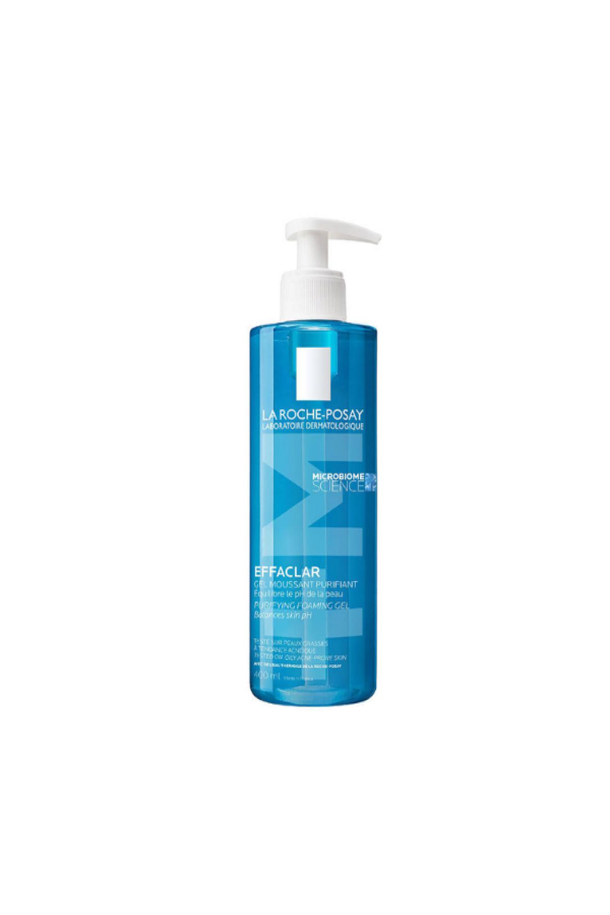 La Roche Posay Effaclar Yüz Temizleme Jeli Yağlı/Akneye Eğilim Gösteren Ciltler Siyah Nokta Görünümü ve Parlama Karşıtı 400ml