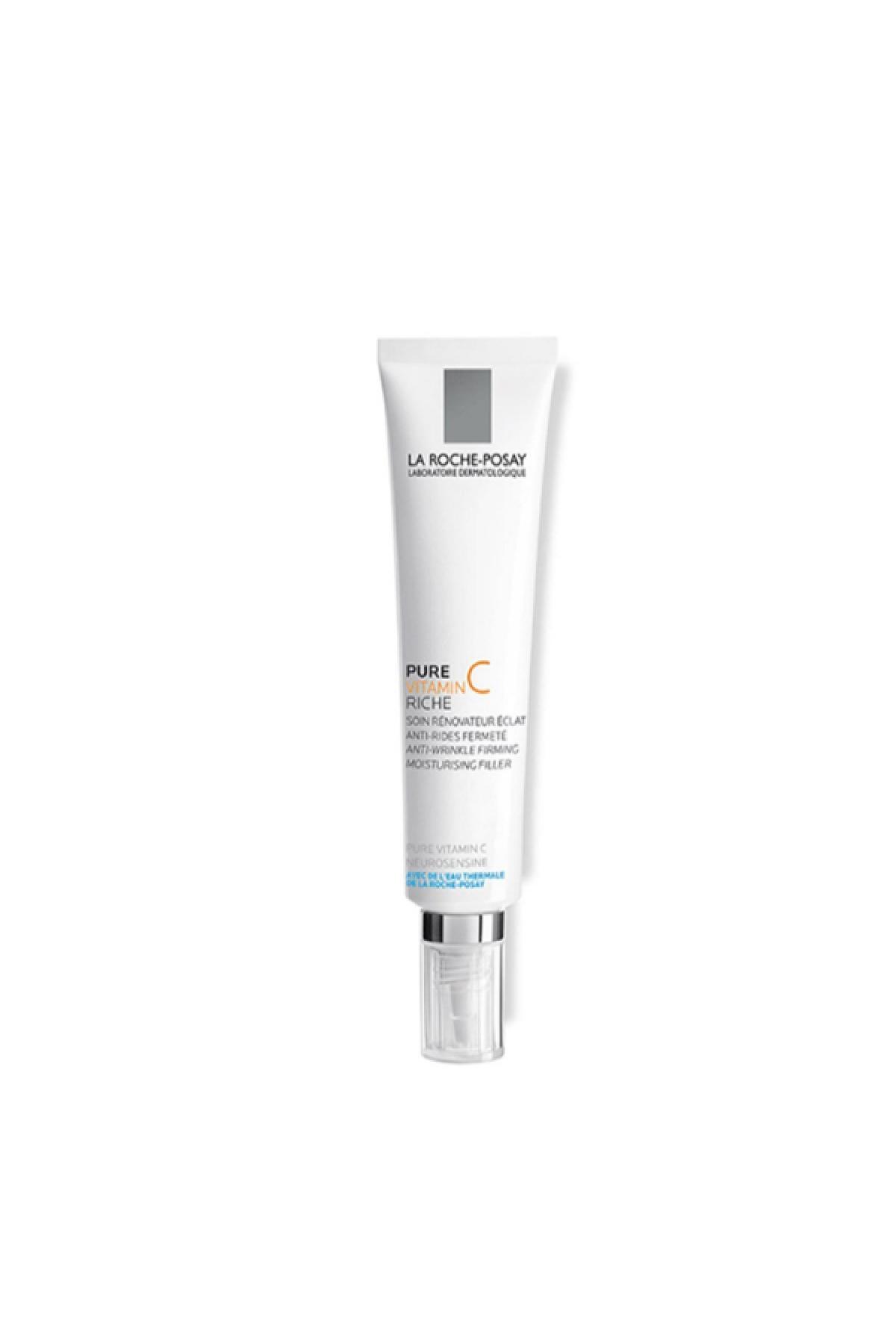 La Roche Posay Redermic Saf C Vitamini Riche Kuru Ciltler için Işıltı Veren Yaşlanma Karşıtı Krem 40ml