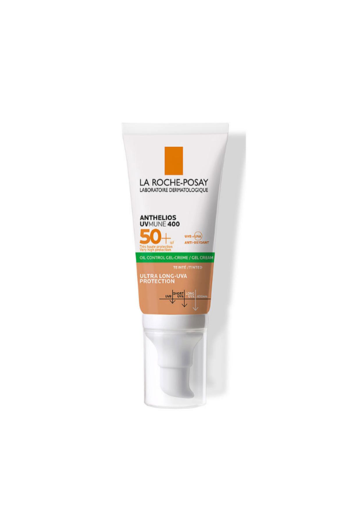 La Roche Posay Anthelios Oil Control Renkli Gel Cream, Yağlı Ciltler Güneş Koruyucu Yüz Kremi 50ml
