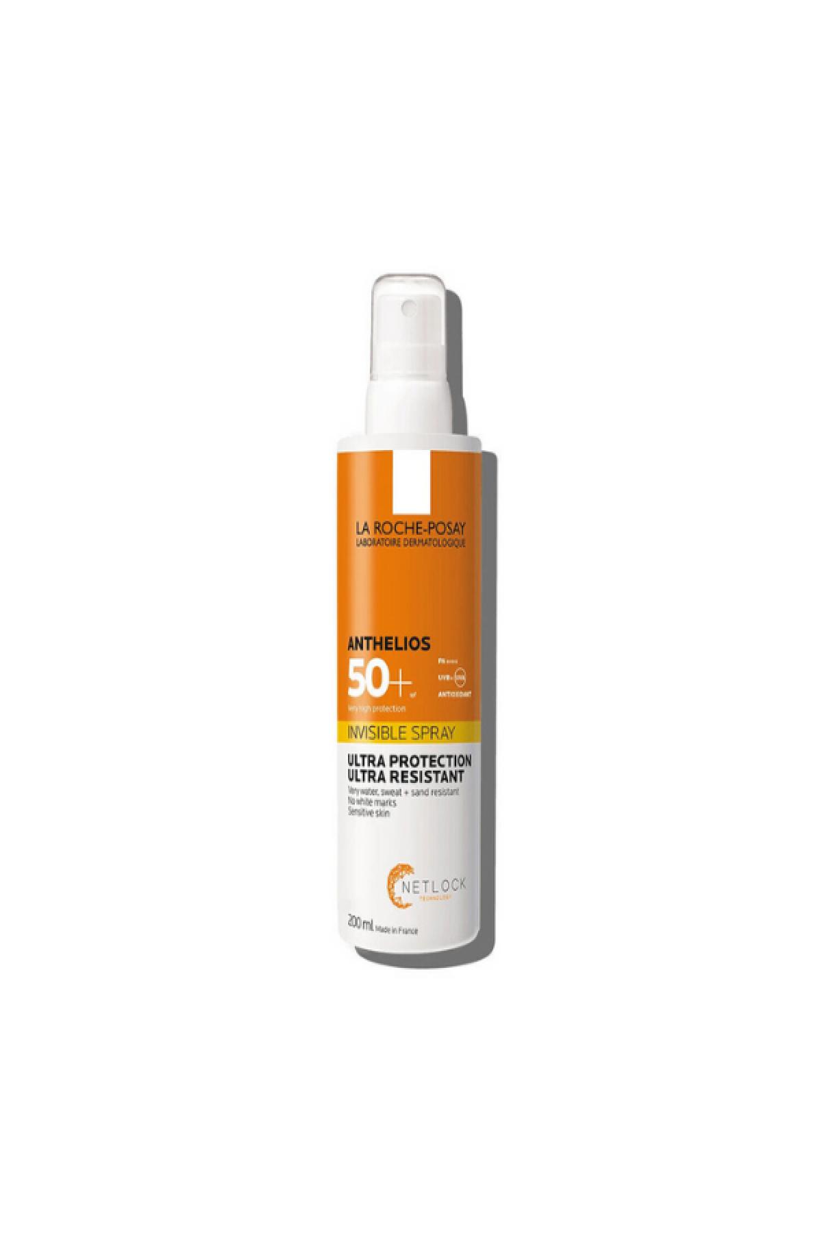 La Roche Posay Anthelios Invisible/Shaka Spray SPF 50+, Tüm Cilt Tipleri Güneş Koruyucu Vücut Spreyi 200ml