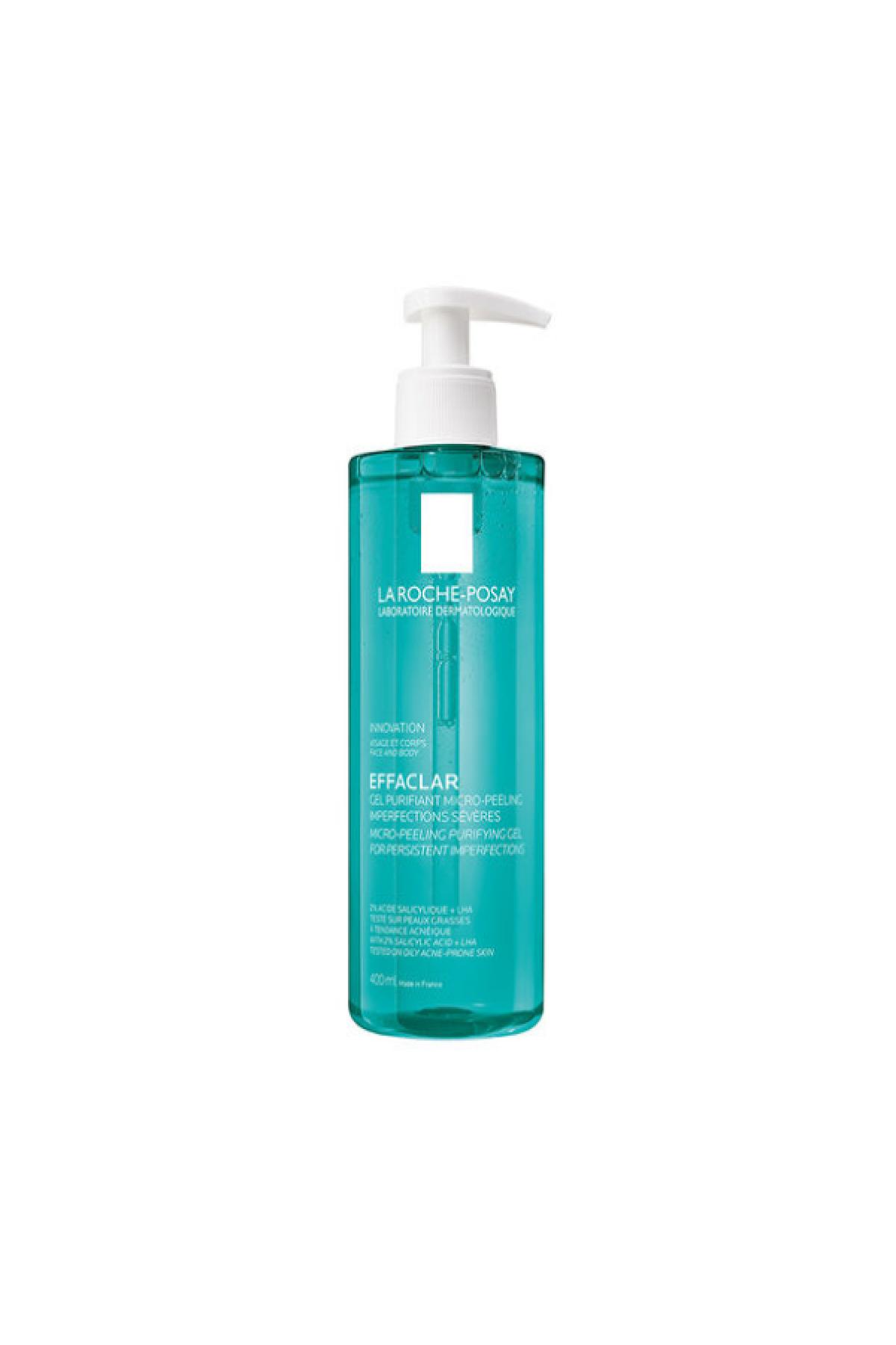 La Roche Posay Effaclar Mikro-Peeling Arındırıcı Vücut Temizleme Jeli Yağlı/Akneye Eğilim Gösteren Ciltler 400ml