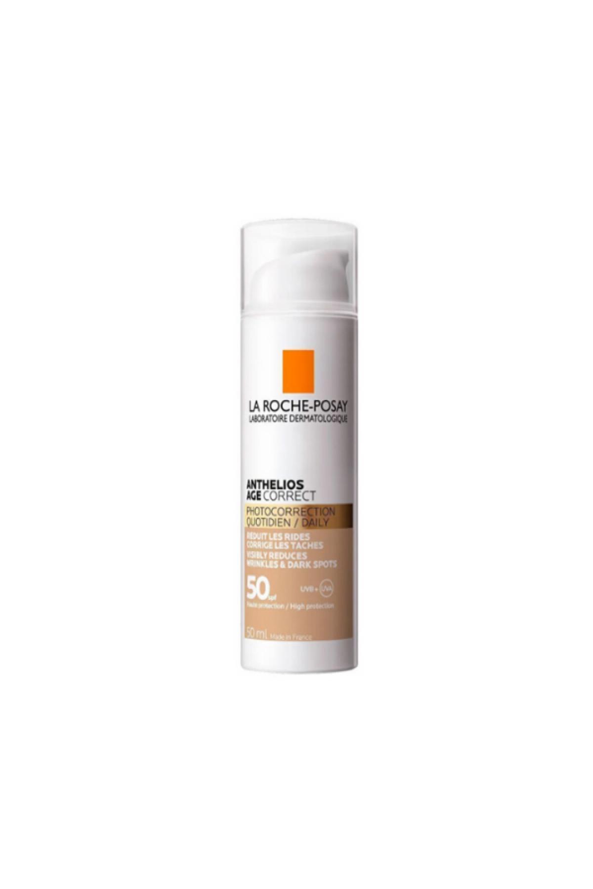 La Roche Posay Anthelios Age Correct Renkli SPF 50 UV Kaynaklı Leke ve Kırışıklık Karşıtı Güneş Koruyucu Yüz Kremi 50ml