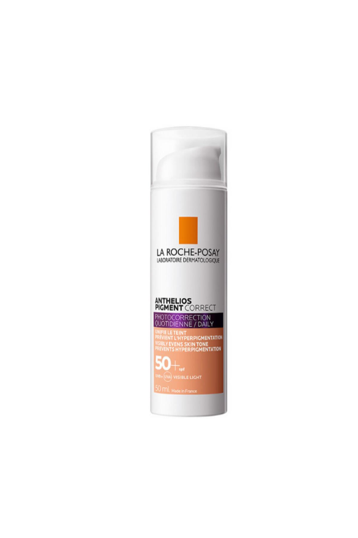 La Roche Posay Anthelios UV Daily Pigmentcorrect Medium SPF 50+ Leke Karşıtı ve Cilt Tonu Eşitleyici Güneş Koruyucu Yüz Kremi 50mL