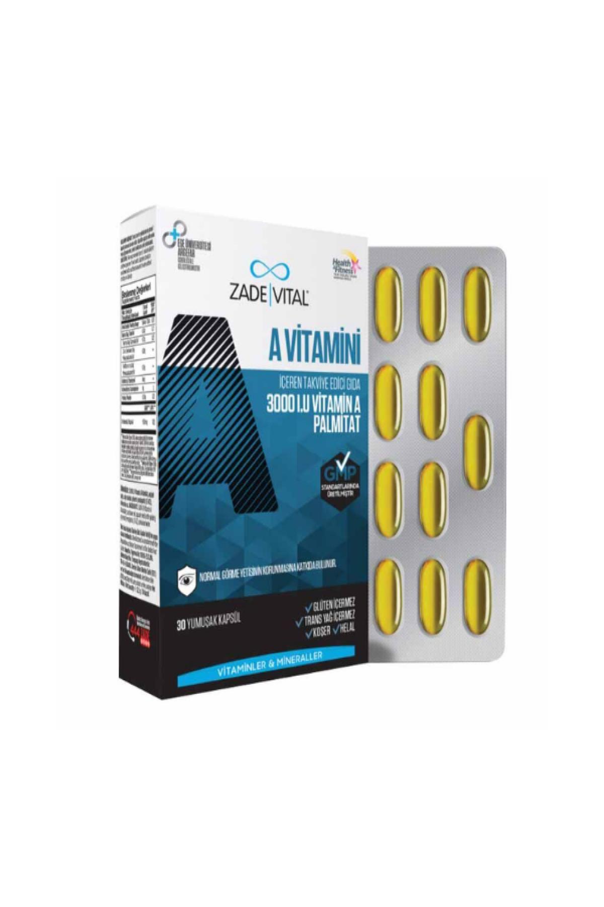 ZADE VITAL A VITAMINI CAP.    