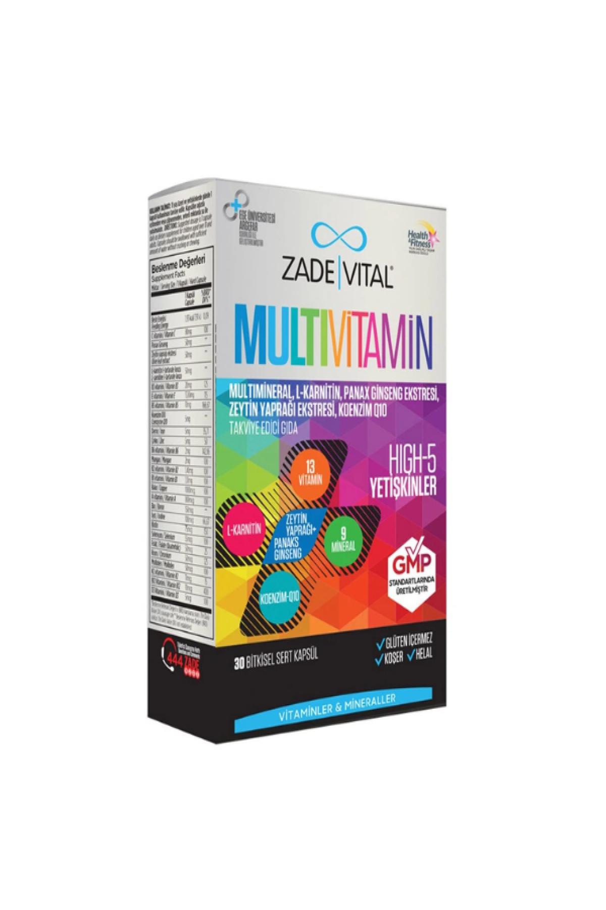 ZADE VITAL MULTIVITAMIN 30 KAP