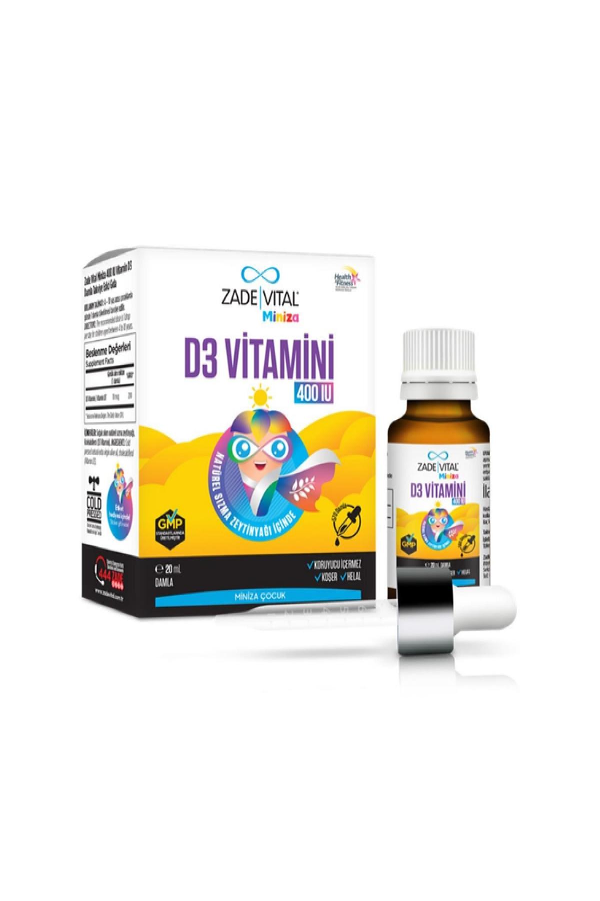 ZADE MINIZA D3 VIT DAMLA 20 ML
